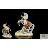 Vienna Late 19th/Early 20th Century Equestrian Interest Classical Figure Group After Guillaume