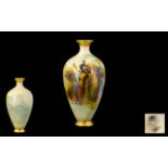 Royal Worcester - Superb Quality Signed and Hand Painted Ovoid Shaped Vase,