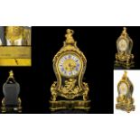 French 18th Century Boulle work and Ormolu Mounted Bracket Clock of Very Impressive Proportions