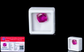 Natural Pink Sapphire Loose Gemstone With GGL Certificate/Report Stating The Sapphire To Be 9.