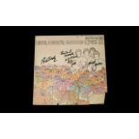 Autographs of The Monkees (4) on LP 'Pisces, Aquarius, Capricorn, Jones'.