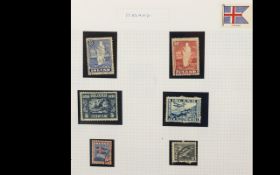 A Red Four Ring Gold Crest and Blue Four Ring Stamp Album containing between them a large