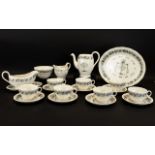 Grindley Royal Cauldon 'Passover Ware' Dinner Service Circa 1950s. Including: 10 x 9'' Plates; 10