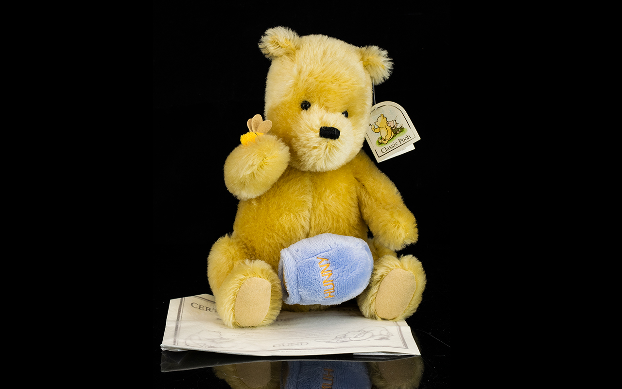 Gund Limited Edition Plush Musical Winnie The Pooh Produced exclusively for Compton And Woodhouse,