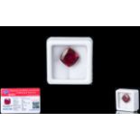 Natural Ruby Loose Gemstone With GGL Certificate/Report Stating The Ruby To Be 10.