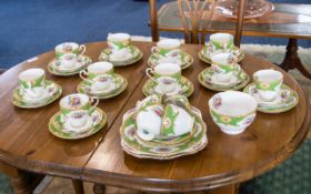 Grafton China A Part Tea Service Approx thirty six pieces in total to include ten trio's,