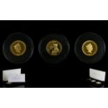 Tristan Da Cunha Jubilee Mint Ltd Edition Queen Elizabeth II Solid 22ct Gold Proof One Pound Coin