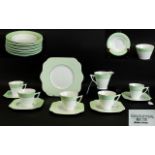Colclough China Art Deco Part Tea Service Each marked to base, all in good condition,