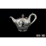 A Small Victorian Silver Teapot Hallmarked London, O - 1869,