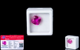 Natural Pink Sapphire Loose Gemstone With GGL Certificate/Report Stating The Sapphire To Be 7.