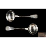 William III Sterling Silver Ladle. Hallmark London 1832, Makers I.L, H.L, C.L.