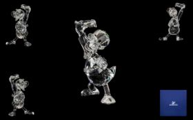 Swarovski Crystal Figure 'Disney Showcase' Donald Duck Designer Team Code number 9100 000 004.