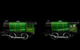 Hornby O - Gauge Clockwork Trainset To include two engines, two keys, line clips, no.