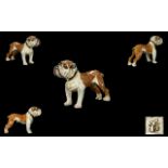 Franz Bergman - A Cold Painted Bronze Standing Figure Of A Bulldog By Franz Bergman,