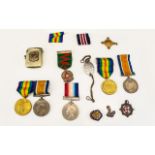 World War I Military Medals 1914 - 1918 Medals, Awarded to 2246 - SJT. E. Crompton M.M.