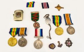 World War I Military Medals 1914 - 1918 Medals, Awarded to 2246 - SJT. E. Crompton M.M.