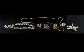 A Mixed Collection Of Contemporary Silver Jewellery All marked 925 for silver,