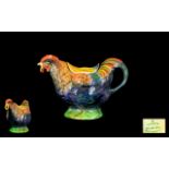 Royal Winton Grimwades - Majolica Hand Painted 1930's Figural Teapot, In The Form of a Rooster.