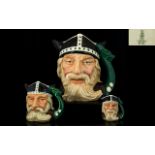 Royal Doulton Trio of Hand Painted Character Jugs (3) 1 Viking large D6496 height 7.25 inches 18.