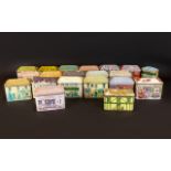 A Collection of 20 x Sweet Tins, In The Form of Statley Houses.