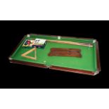 Antique Table Top Pool Table By E.