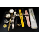 A Collection Of Fashion Wristwatches Approx 9 in total to include crystal set fashion watch,