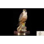 Royal Doulton - Impressive Hand Painted Bird Figurine Ltd Edition ' Peregrine Falcon ' HN3541.