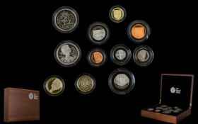 Royal Mint United Kingdom 2012 Ltd Edition Premium Proof Coin Collection ( 11 ) Proof Struck Coins