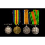 World War I Set of 4 ( Four ) Military Medals Awarded to 1/ 42250 PTE G.A.