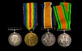 World War I Set of 4 ( Four ) Military Medals Awarded to 1/ 42250 PTE G.A.