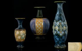 Royal Doulton Collection of Assorted Vases of various shapes, sizes and designs.