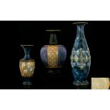 Royal Doulton Collection of Assorted Vases of various shapes, sizes and designs.