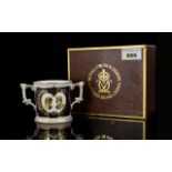 Royal Crown Derby Limited Edition Royal Wedding Loving Cup number 967 of 1500. As new in original