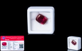 Natural Ruby Loose Gemstone With GGL Certificate/Report Stating The Ruby To Be 10.