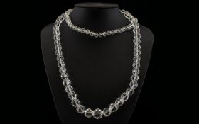 A Long Strand Austrian Crystal Bead Neck