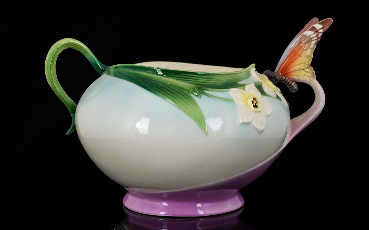 Franz Fine Porcelain Handpainted 4-Piece - Image 2 of 4