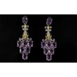 Rose de France Amethyst Chandelier Drop