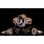 Rose de France Amethyst Butterfly Decora