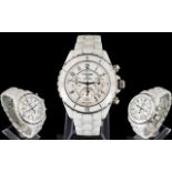Chanel Ceramic J12 Wristwatch chronogra