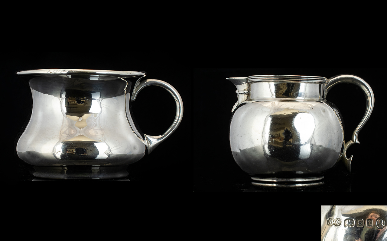 1930's Small Silver Milk Jug of Solid Co