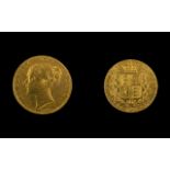 Queen Victoria 22ct Gold Young Head/Shie