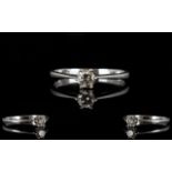 Platinum And Diamond Single Stone Ring