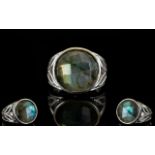 Labradorite Solitaire Ring, an 11ct roun