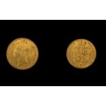 Queen Victoria 22ct Gold Young Head Shie