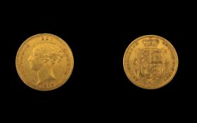 Queen Victoria 22ct Gold - Young Head /