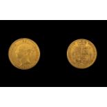 Queen Victoria 22ct Gold - Young Head /
