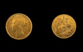 Queen Victoria Superb - 22ct Gold Young