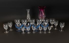 A Collection of Glass Ware including Edi