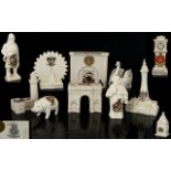 Collection of Crested Ware Pieces 11 in