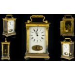 West German Emil Schmeckenbecher Mantel Clock Comprising gilt dial with silvered chapter dial and